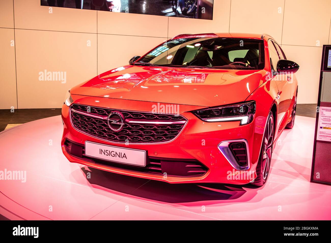 Brussels, Belgium, Jan 2020: OPEL Insignia GSI Sports Tourer, Brussels  Motor Show, 2nd gen facelift, B / MkII, large family car produced by Opel  Stock Photo - Alamy