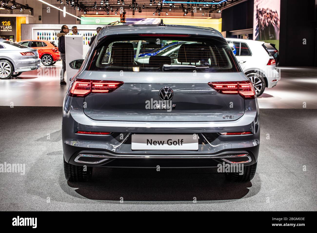 Brussels, Belgium, Jan 2020 all new Volkswagen VW Golf 8 VIII, Brussels  Motor Show, Eighth generation, MK8, MQB platform, produced by Volkswagen  Group Stock Photo - Alamy