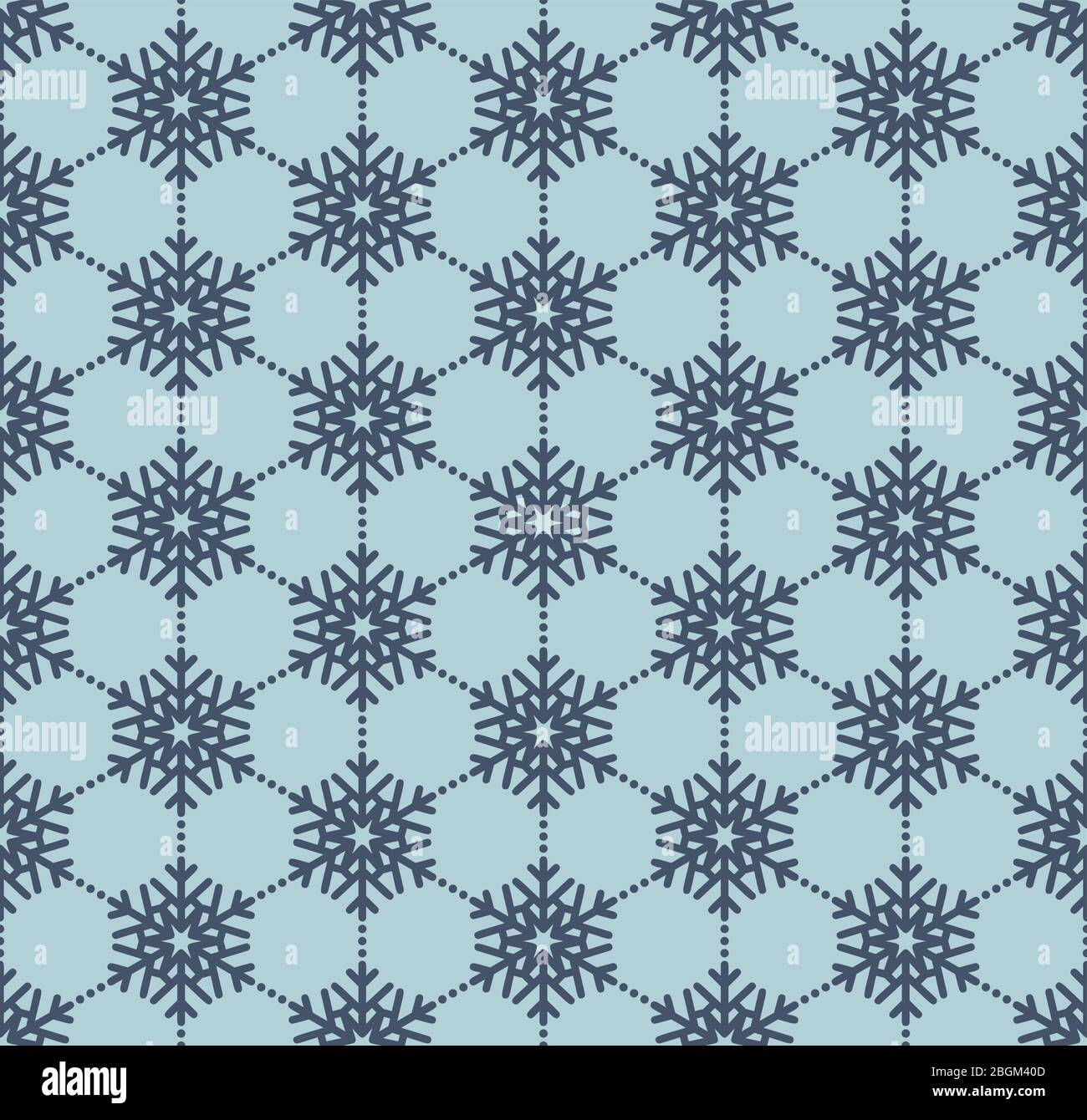 Snowflake blue seamless pattern. EPS 10 vector file Stock Vector