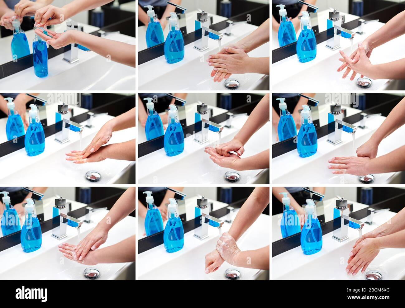 Guide to hand washing hi-res stock photography and images - Alamy