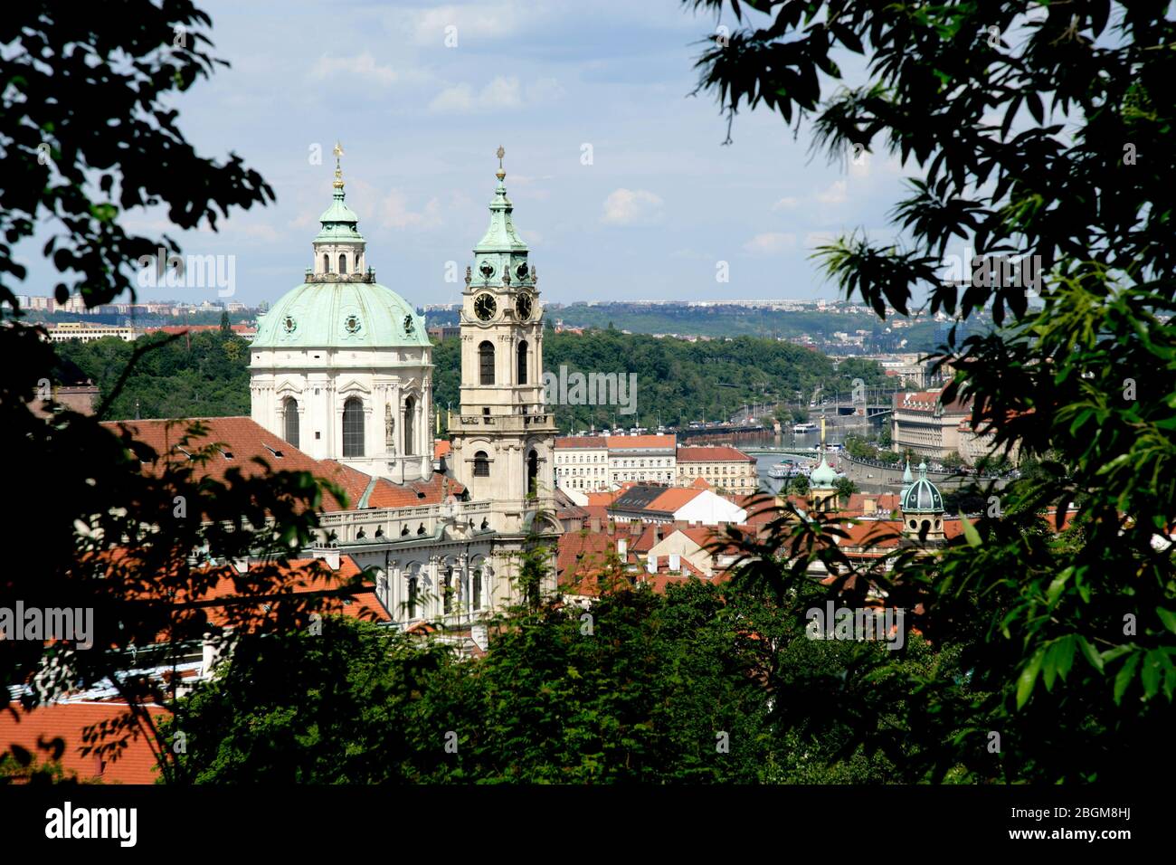 The Church of Saint Nicholas is seen in Prague's Lesser Town, Czech ...