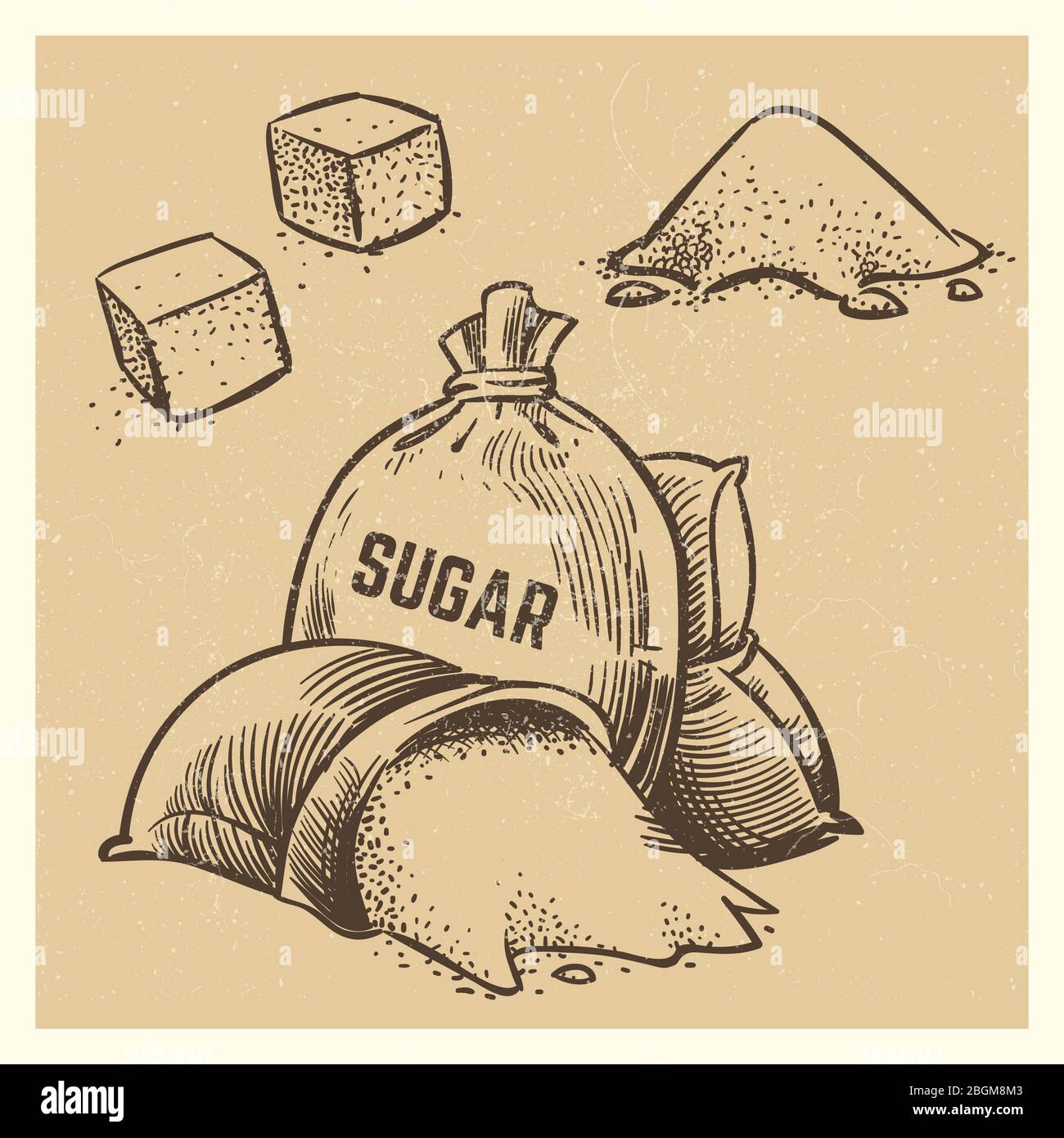 Сахар векторное изображение