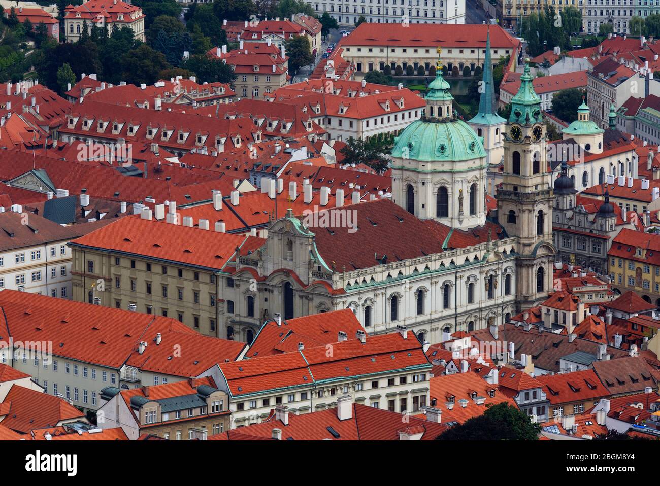 The Church of Saint Nicholas is seen in Prague's Lesser Town, Czech ...