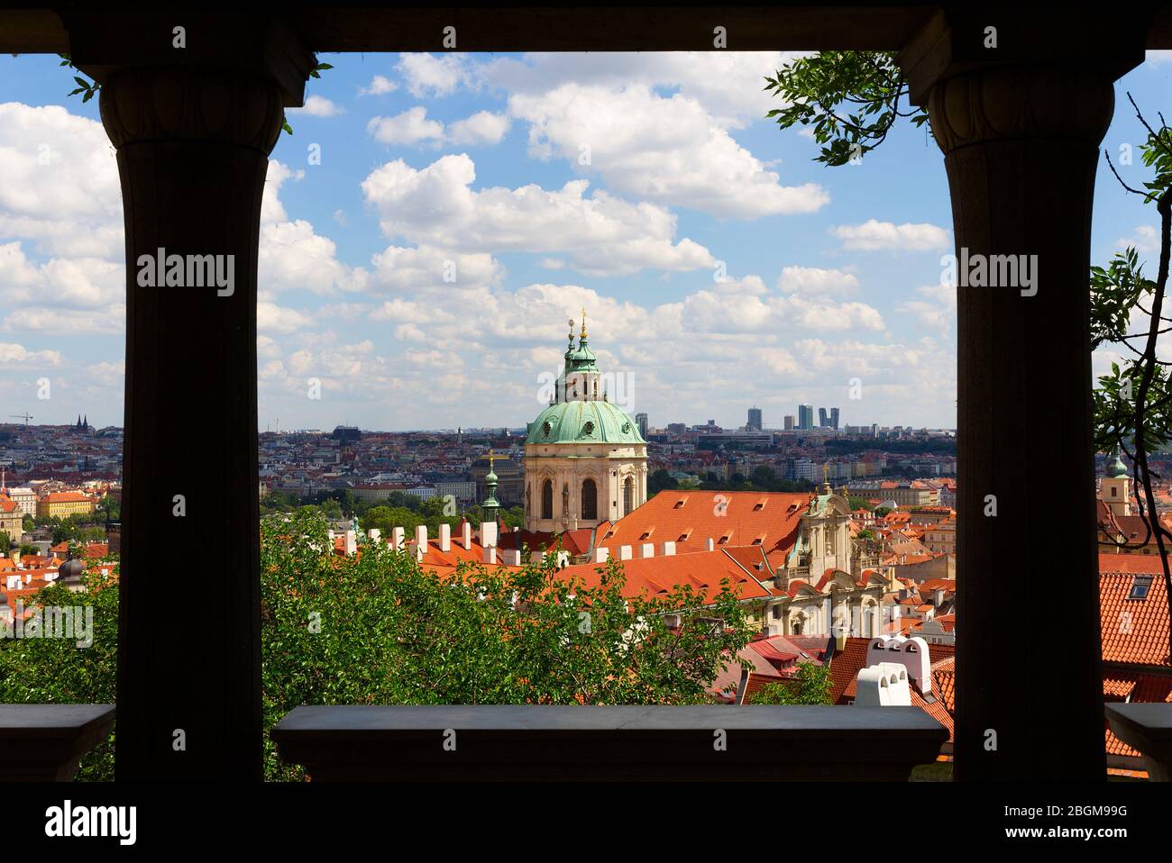 The Church of Saint Nicholas is seen in Prague's Lesser Town, Czech ...