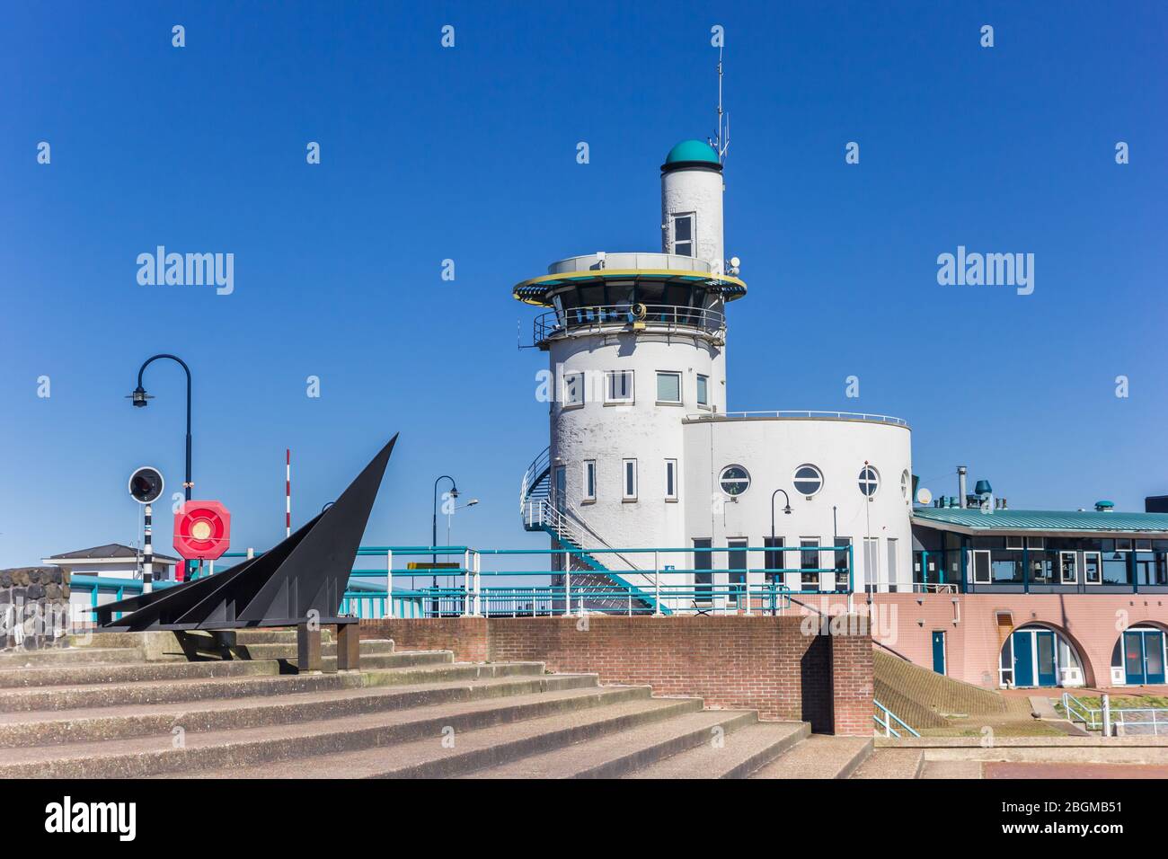 Tower of the ferry terminal in Harlingen, Netherlands Stock Photo Alamy