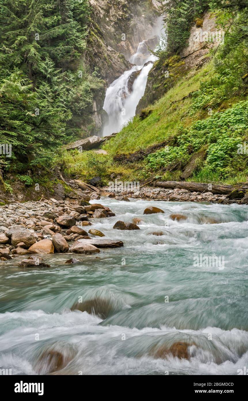 Bear Creek Falls at Glacier National Park, Selkirk Mountains, West Kootenay Region, British Bear Creek Falls at Glacier National Park, Selkirk Mountains, West Kootenay Region, British