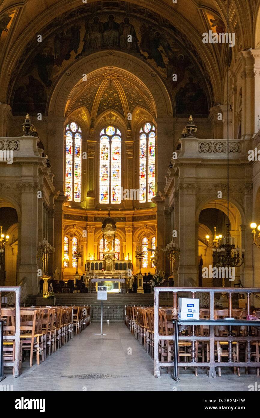 Eglise De La Sainte Trinite In Paris, France Stock Photo - Alamy