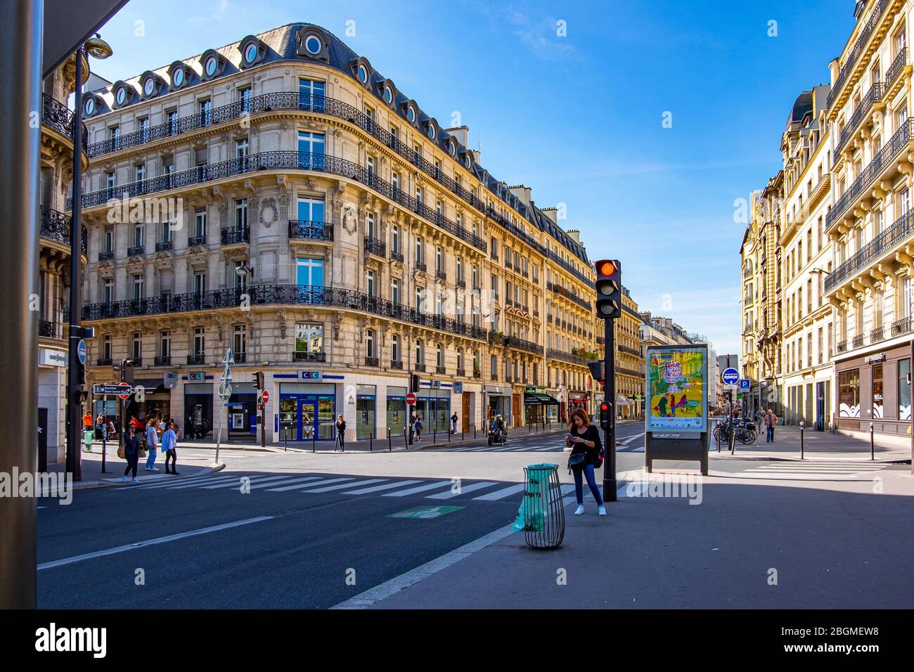 Rue Saint Lazare in Paris, France Stock Photo - Alamy