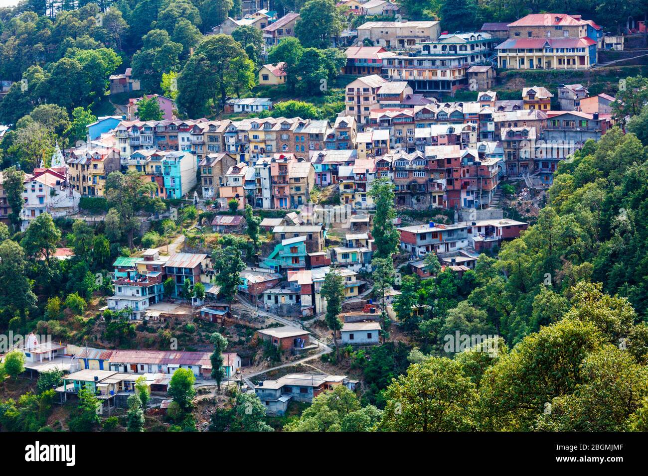 Hill station Dalhousi town. Himachal Pradesh, India Stock Photo