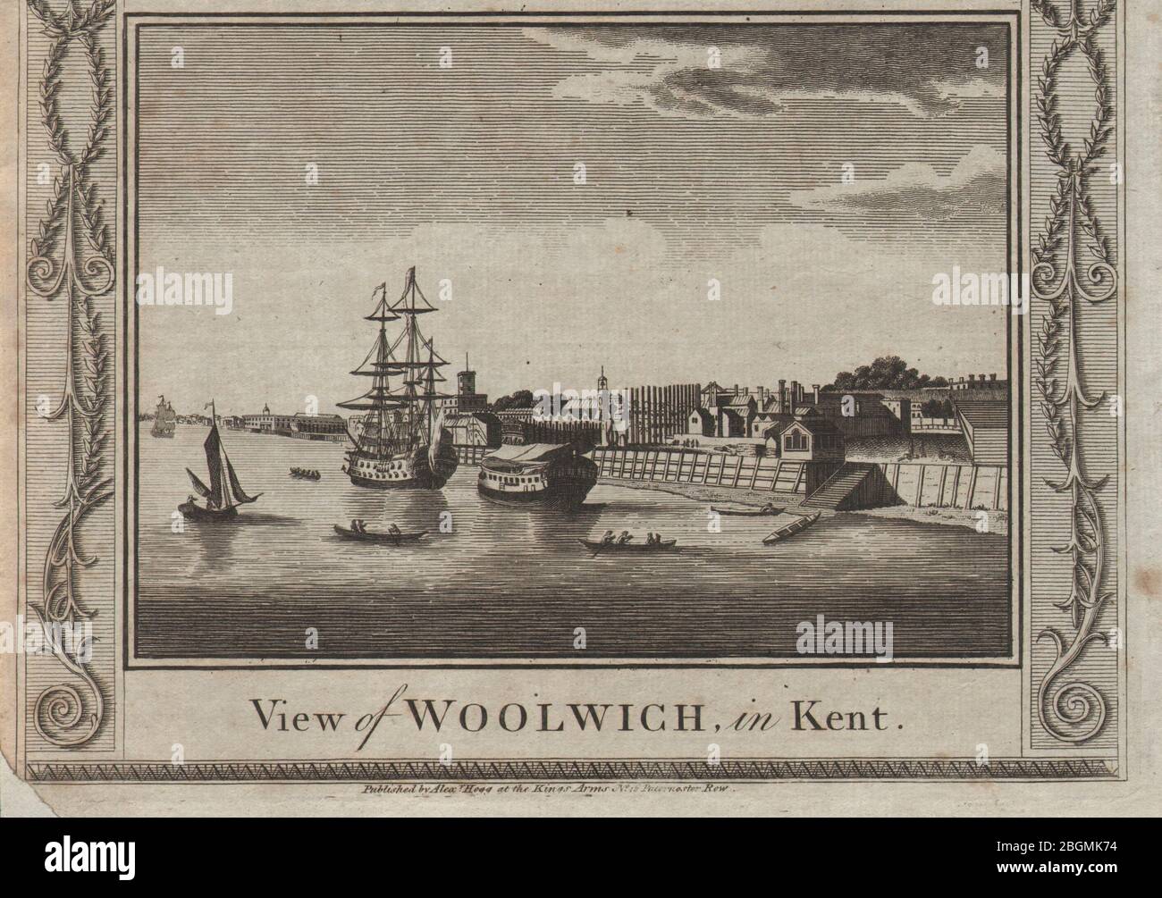 Woolwich Naval Dockyard. Clockhouse. St Mary Magdalene church. THORNTON