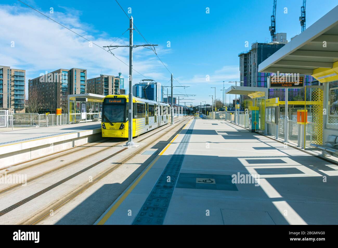 Trafford park metrolink tram line hires stock photography and images