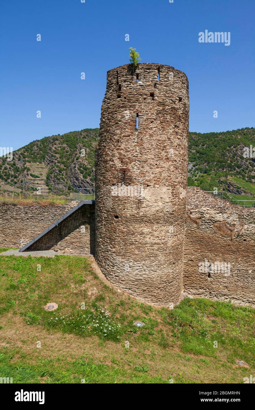 Defense Towers Of The Medieval Town Of Oberwesel In Rhine Valley, Germany  Stock Photo, Picture and Royalty Free Image. Image 85474711.