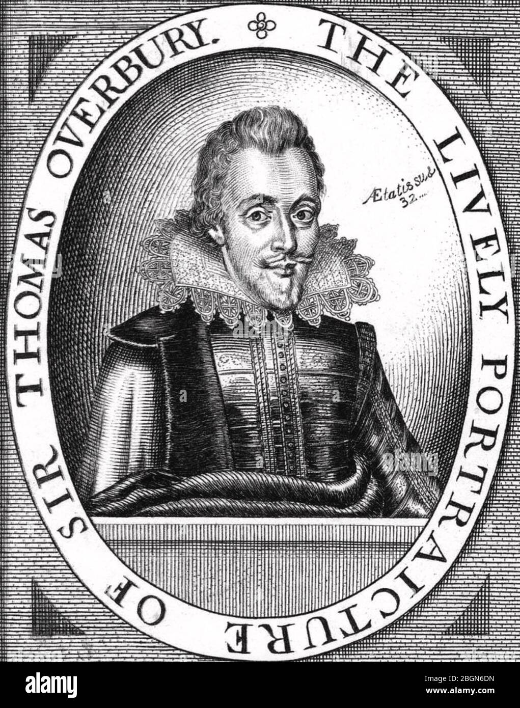 THOMAS OVERBURY (1581-1613) English poet and essayist Stock Photo