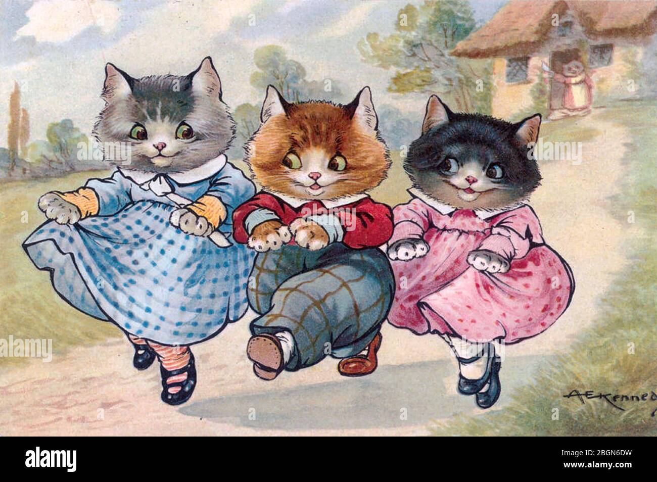 the three little kittens cartoon