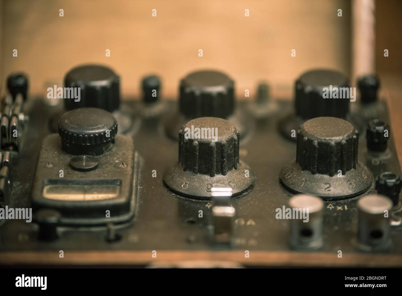 old electrical metering device Stock Photo Alamy