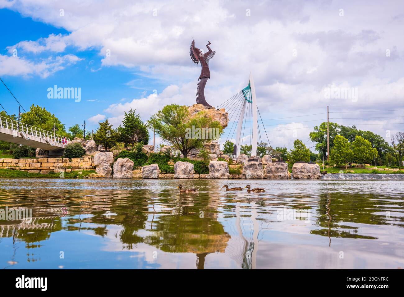 WICHITA, KANSAS AUGUS 30, 2018 The confluence of the Arkansas and