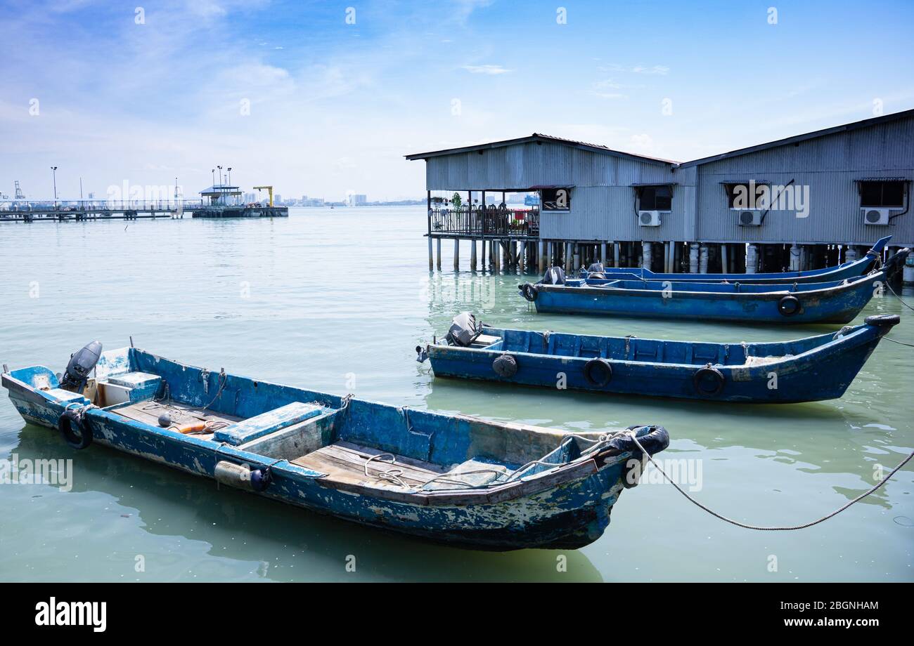 Penang Island is one of the most touristic locations of Malaysia, listed as UNESCO World Cultural Heritage Site in 2008, this virgin paradise has abun Stock Photo