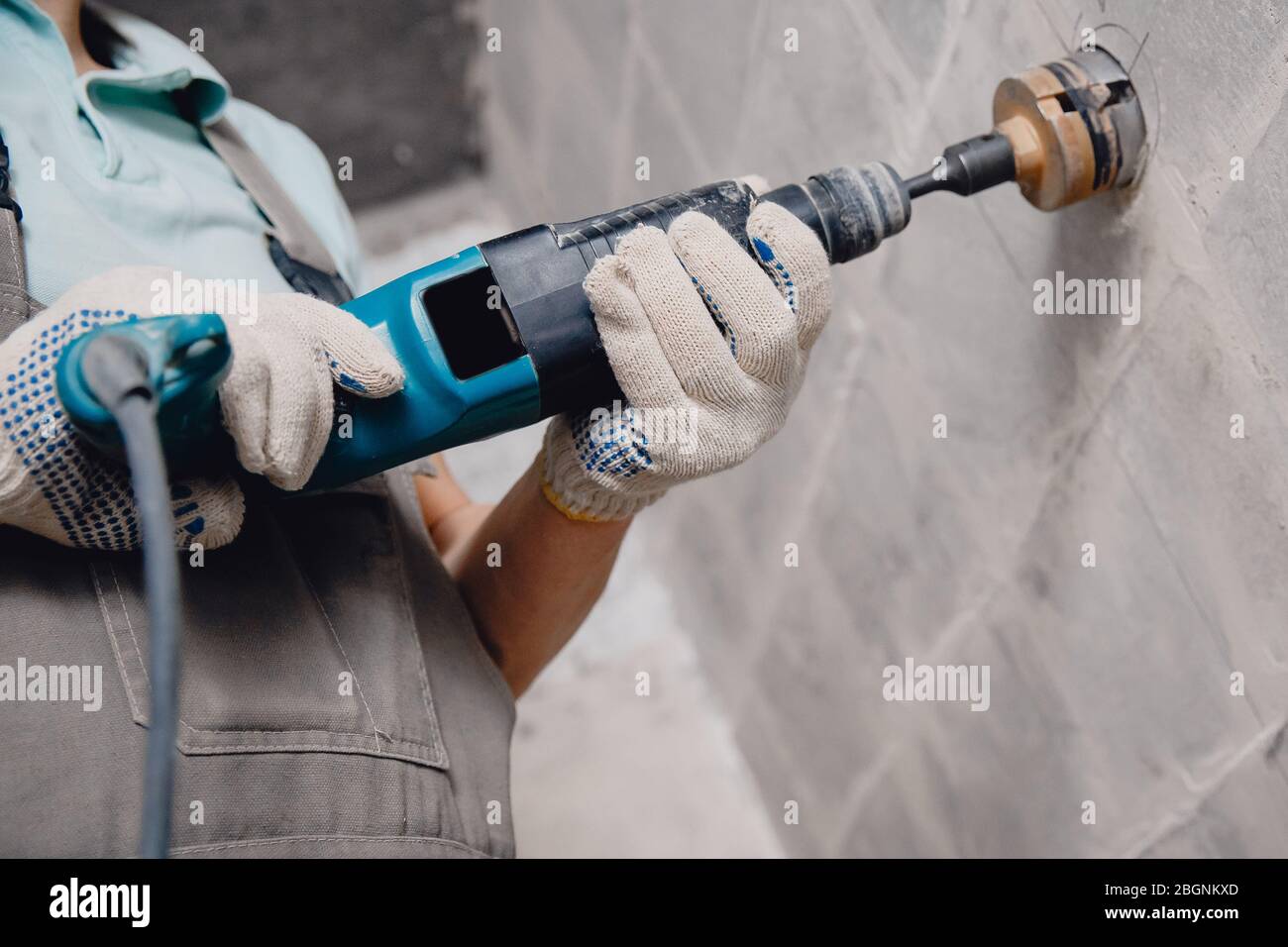 Hammer Drill Machine High Resolution Stock Photography and Images - Alamy