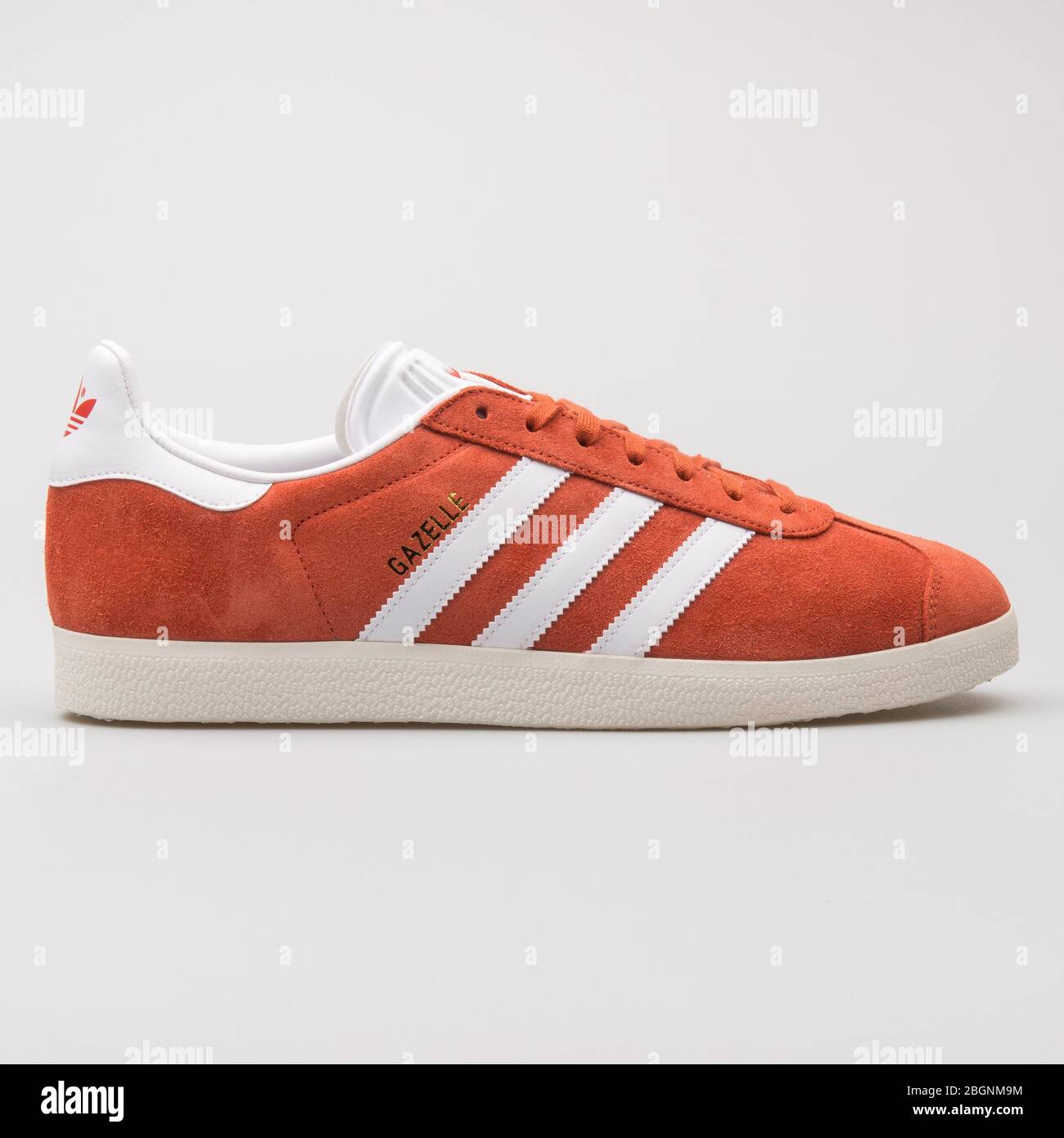 VIENNA, AUSTRIA - AUGUST 6, 2017: Adidas Gazelle orange and white sneaker  on white background Stock Photo - Alamy