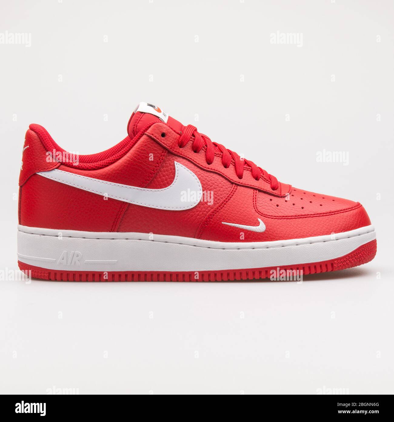 Nike Air Force 1 White Red High Resolution Stock Photography and Images -  Alamy
