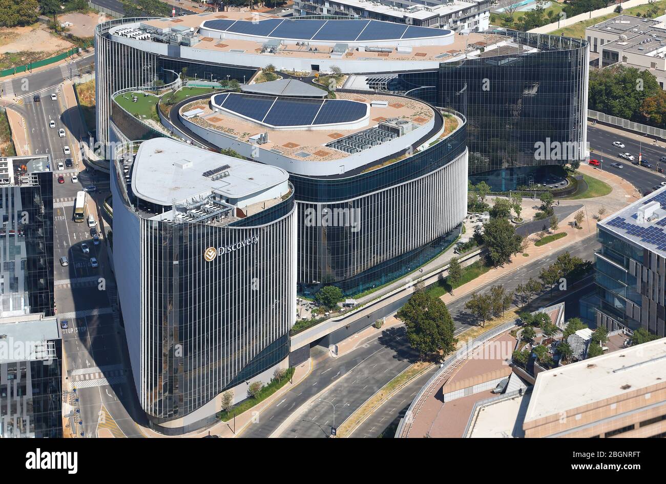 Aerial Photo Of Sandton Cbd Stock Photo - Alamy