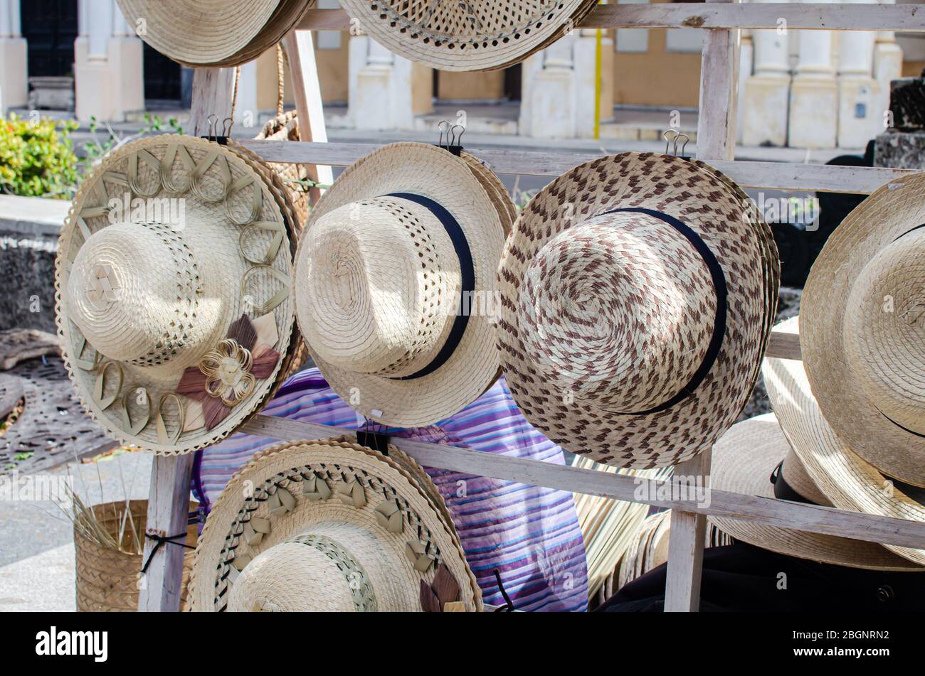 Typical Cuban souvenirs for sale in the streets of the Old Havana Stock Photo