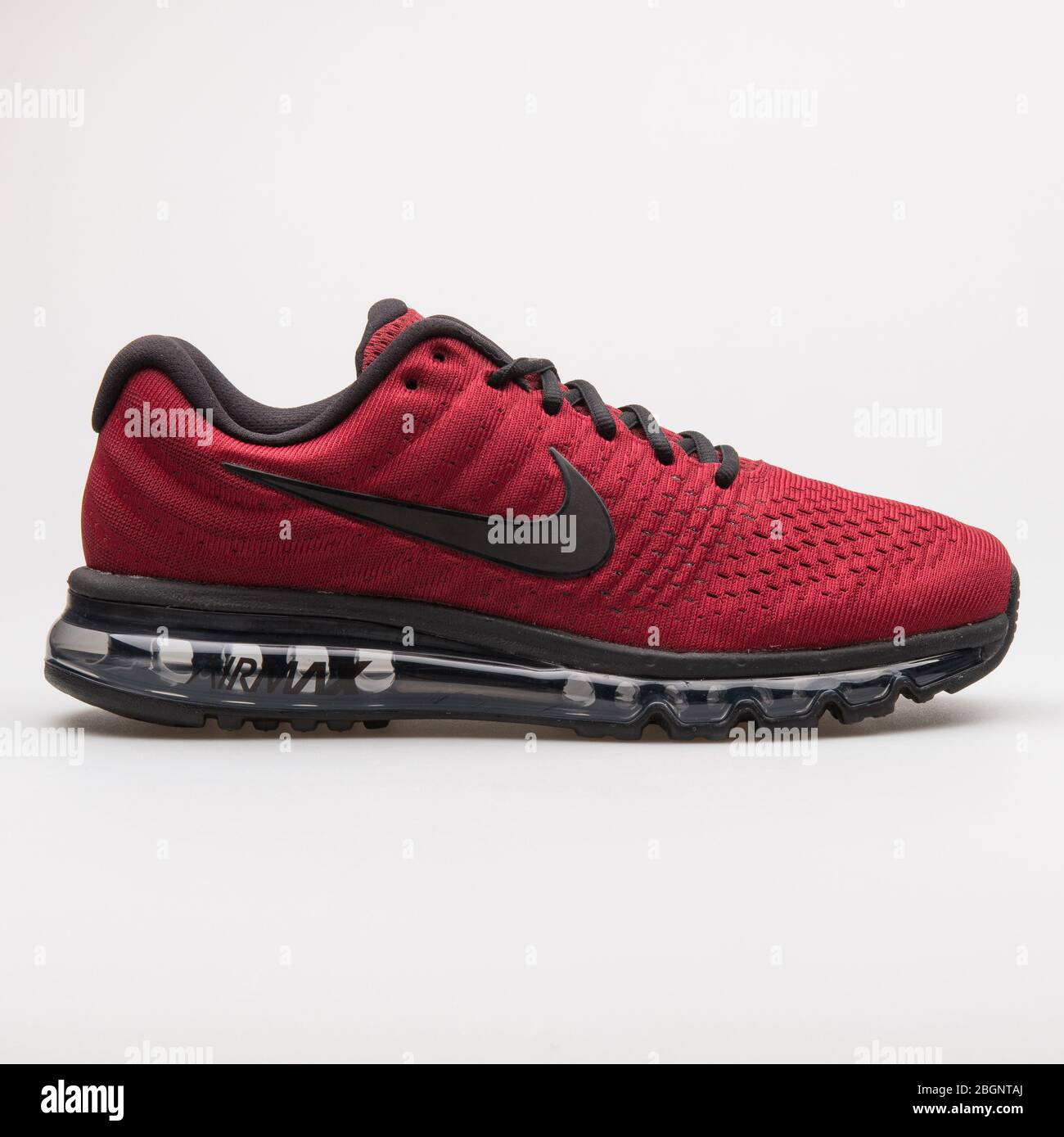 VIENNA, AUSTRIA AUGUST 24, 2017: Nike Air Max 2017 team red sneaker on white background Stock Photo - Alamy