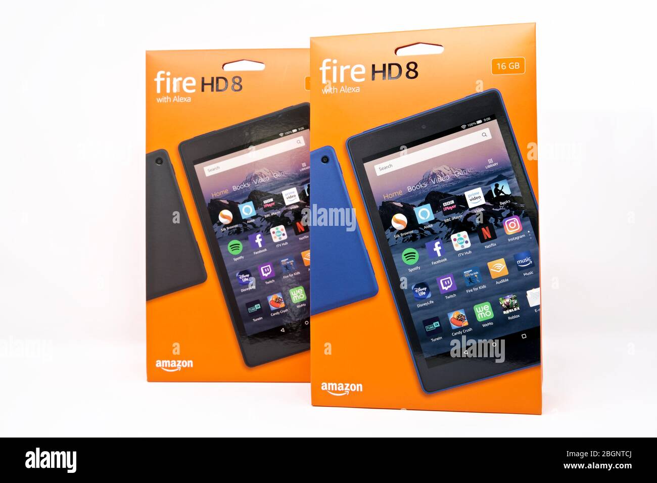 Amazon fire HD 8 with Alexa Stock Photo Alamy