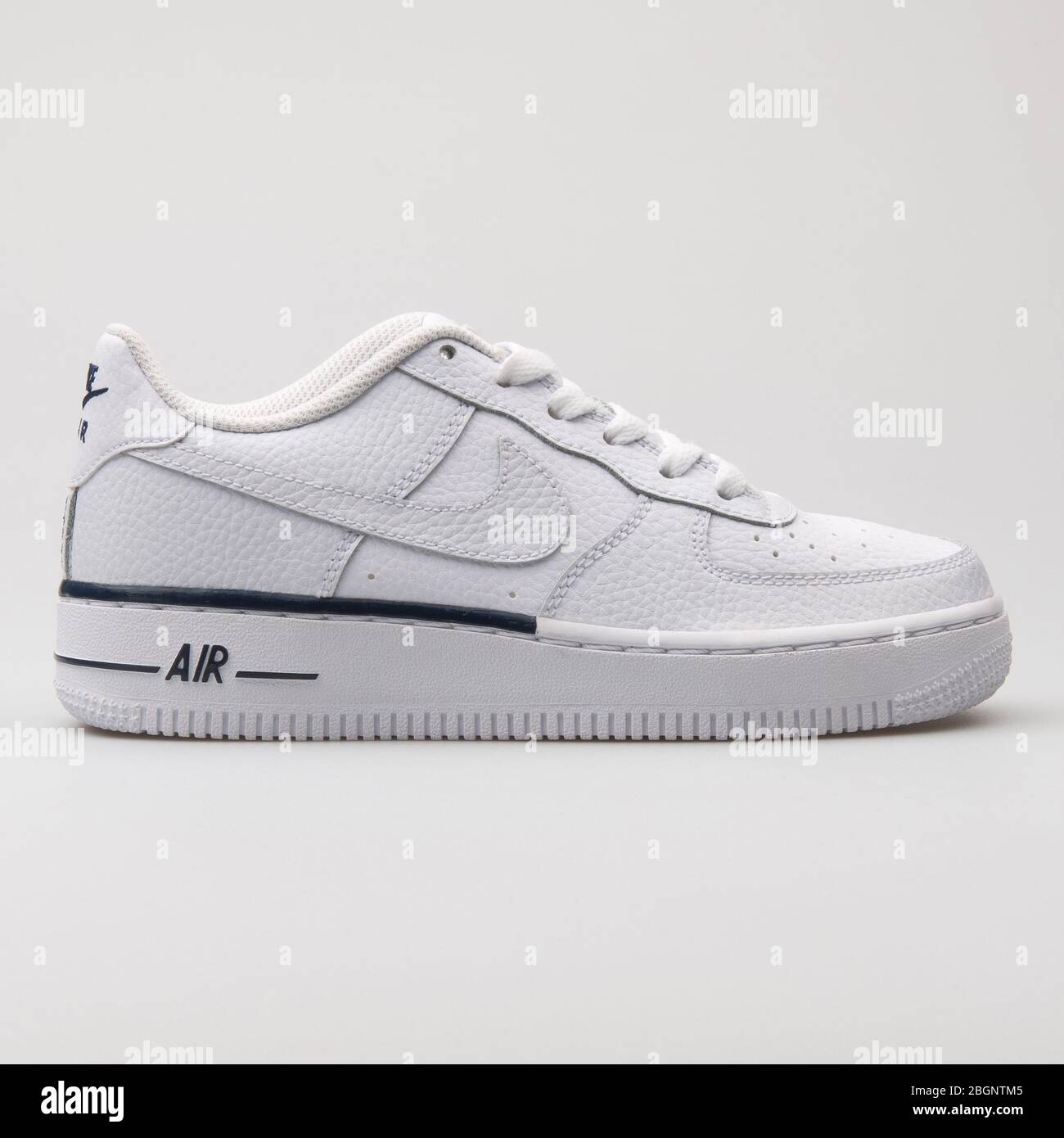 VIENNA, AUSTRIA - AUGUST 29, 2017: Nike Air Force 1 white and black sneaker  on white background Stock Photo - Alamy