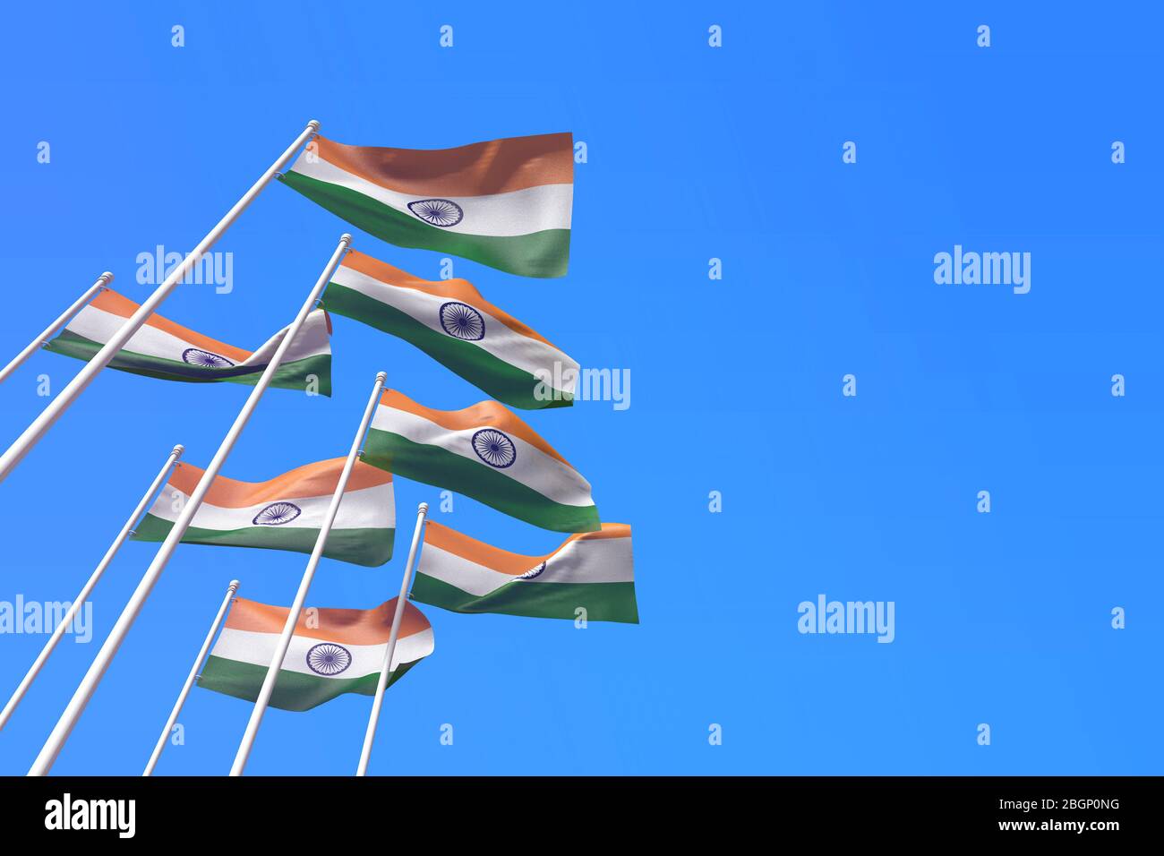Indian flag in wind hi-res stock photography and images - Alamy