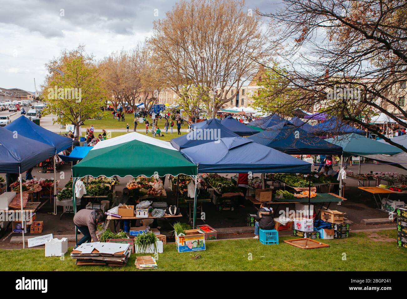 Salamanca Market in Tasmania Australia Stock Photo Alamy