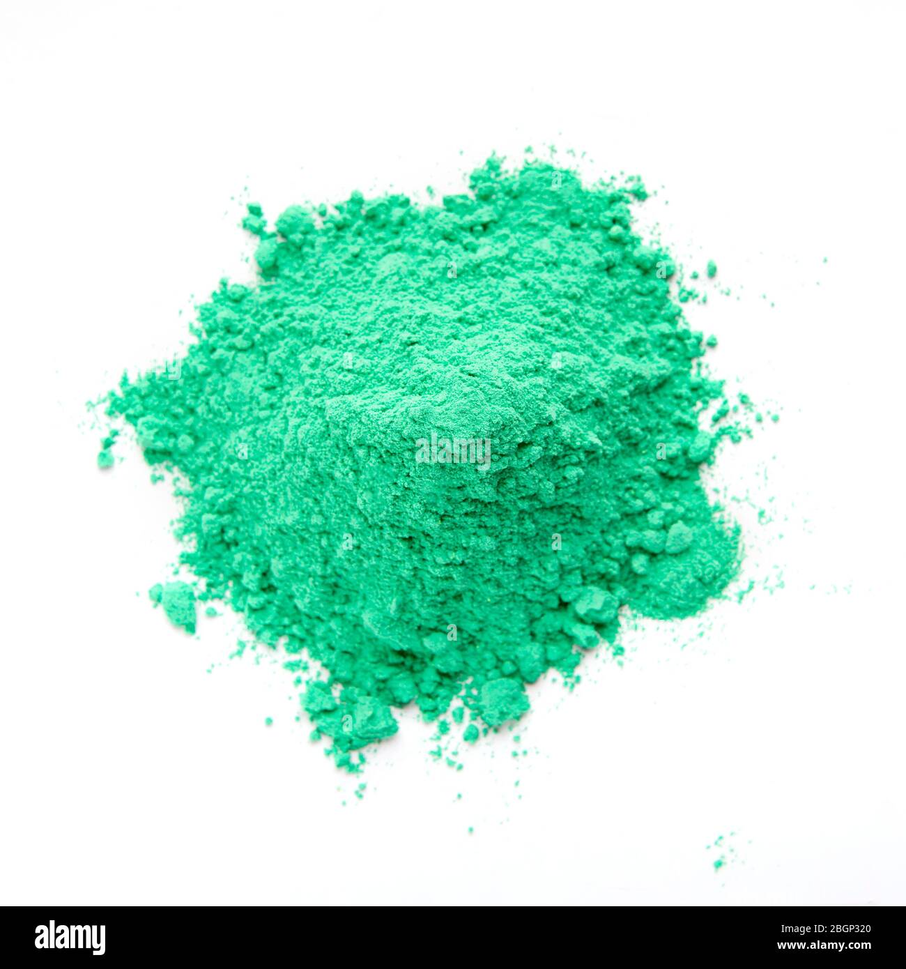 Mint heap powder food coloring for Holy Stock Photo