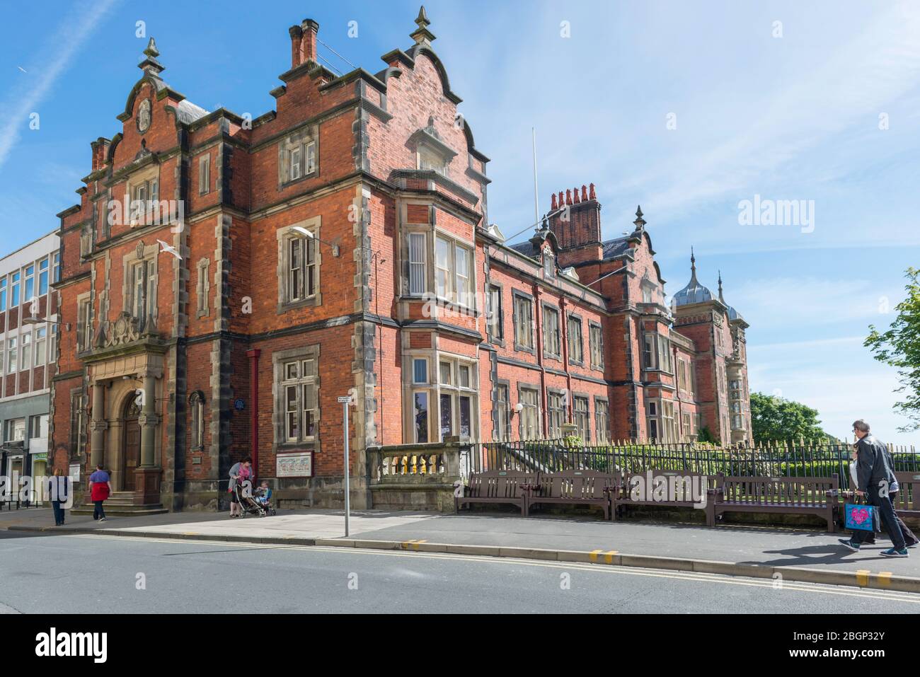 External view of the Town Hall in Scarborough, North Yorkshire Stock Photo