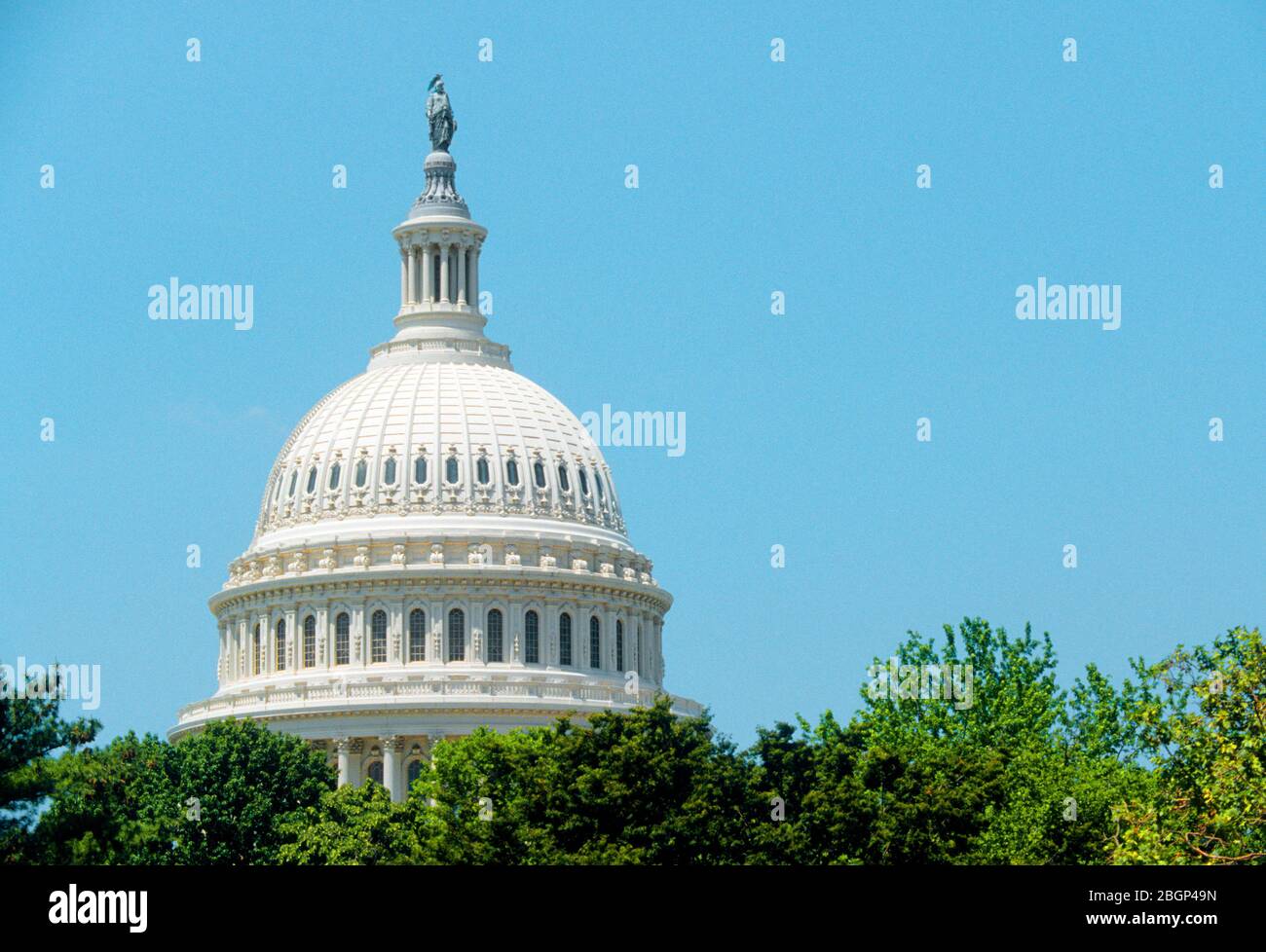The magnificent dome on the United States Capitol or Capitol Building in the centre of Washington D.C. United States of America. The building is the h Stock Photo