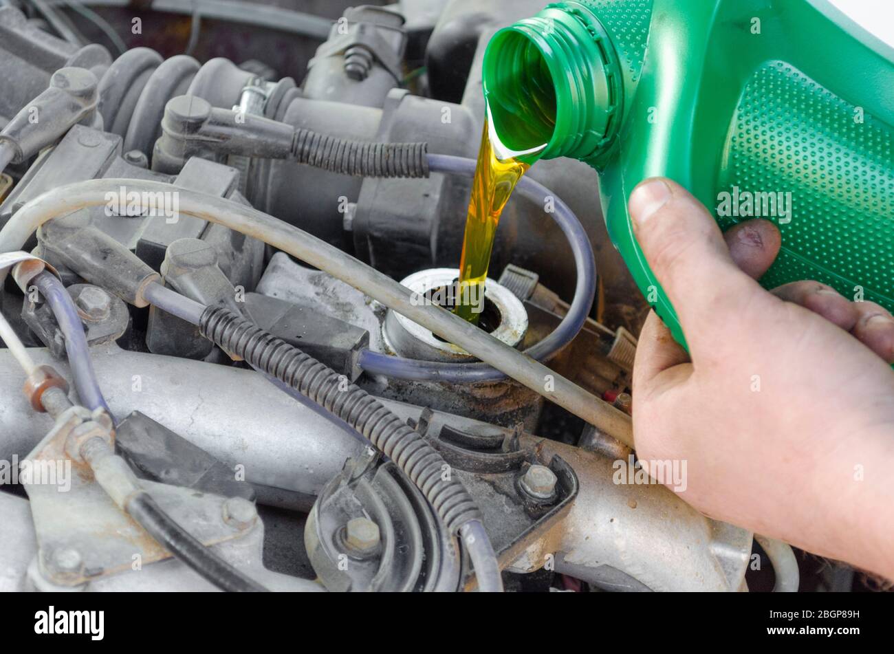 Changing of oil hires stock photography and images Alamy