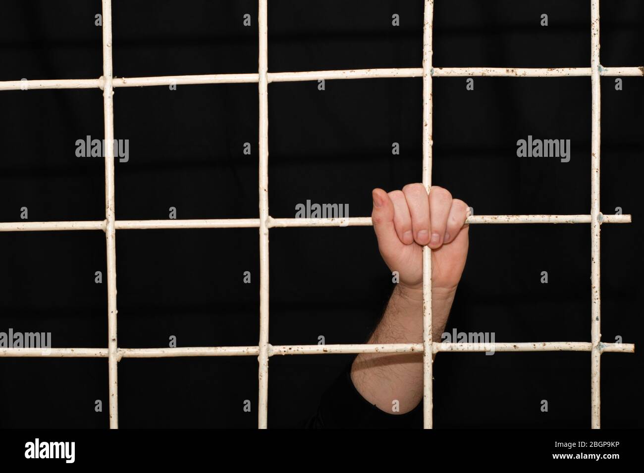concept of limitation in the era of the quarantine pandemic human hand ...