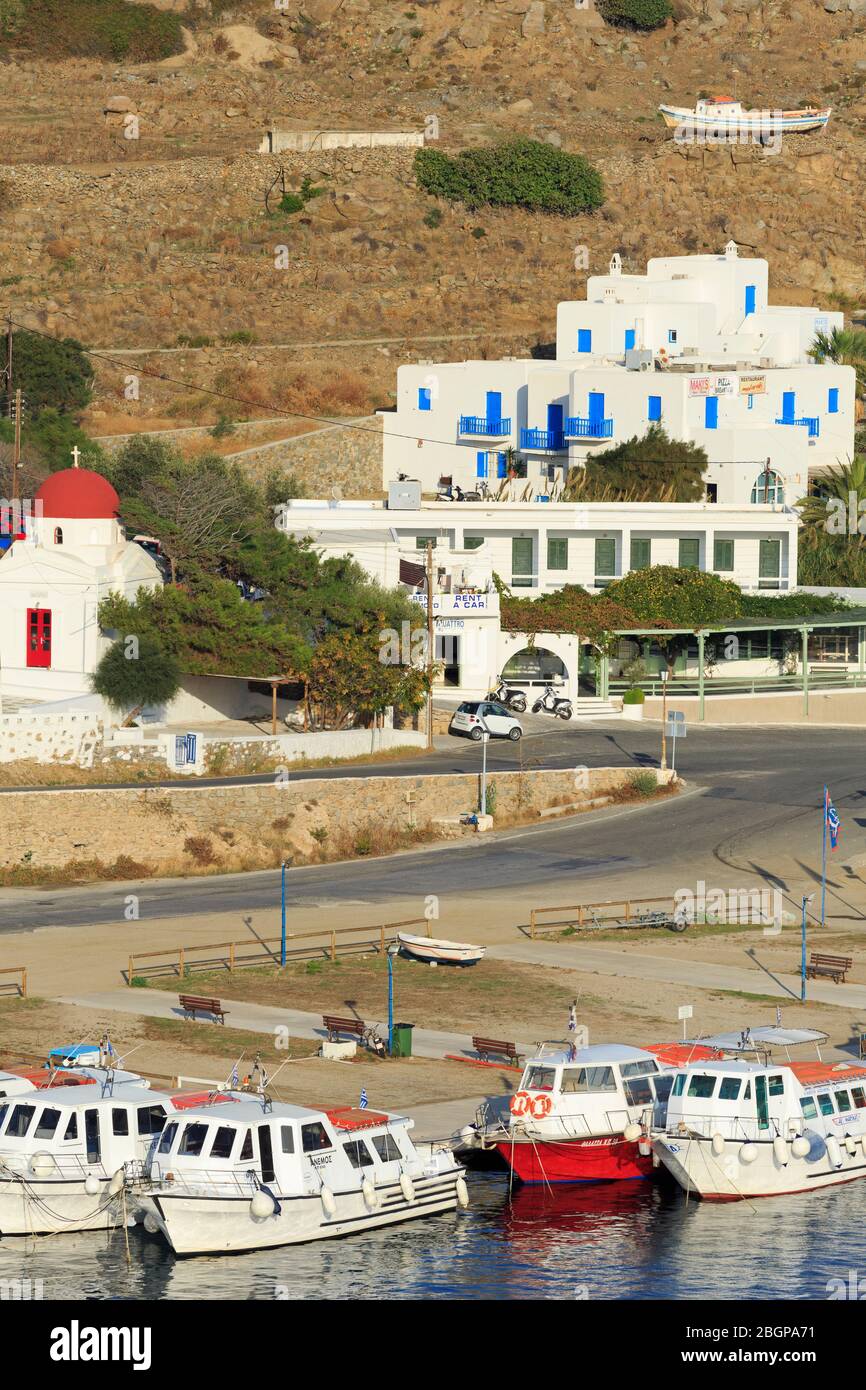 New Port,Mykonos Island,Cyclades,Greece,Europe Stock Photo