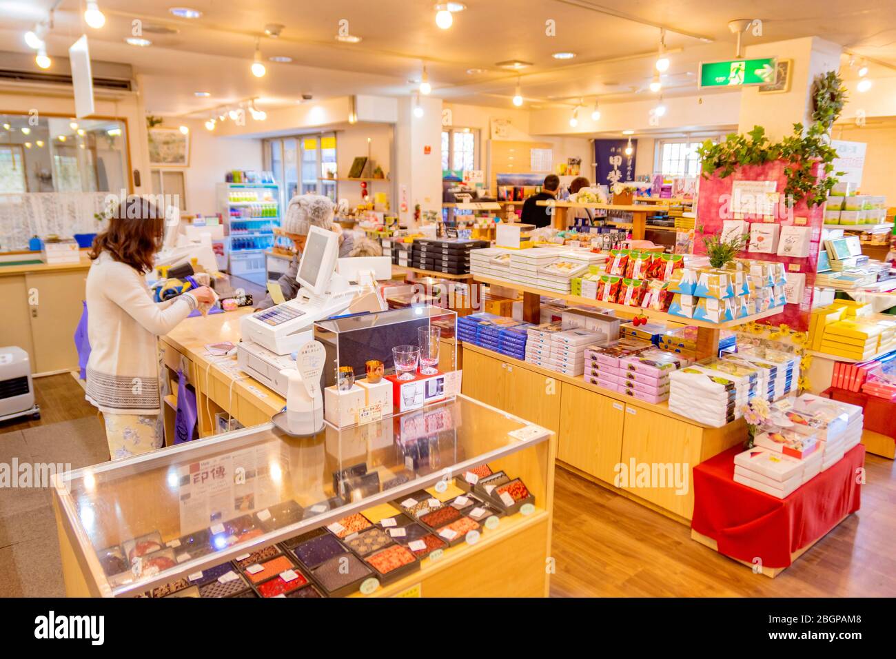 Many kinds of souvenirs and items at Herb Hall for sell to tourists