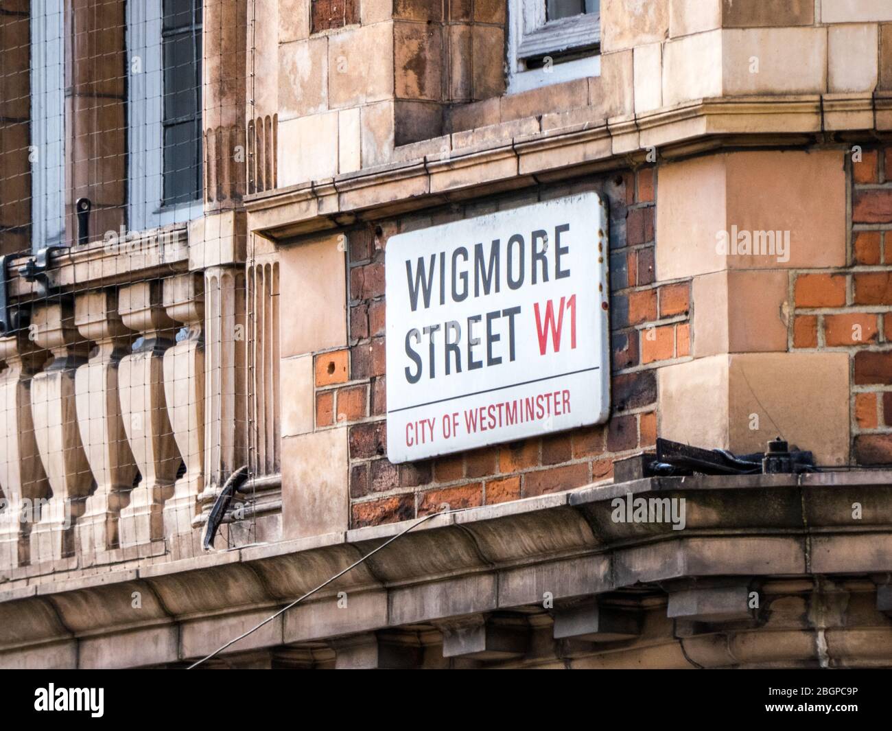 Wigmore Street, City Of Westminster street sign- a landmark London ...