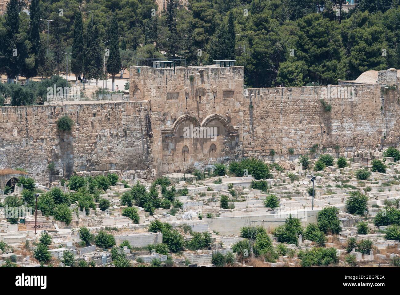 Israel, Jerusalem, Mount of Olives, The Eastern Gate, the Golden Gate