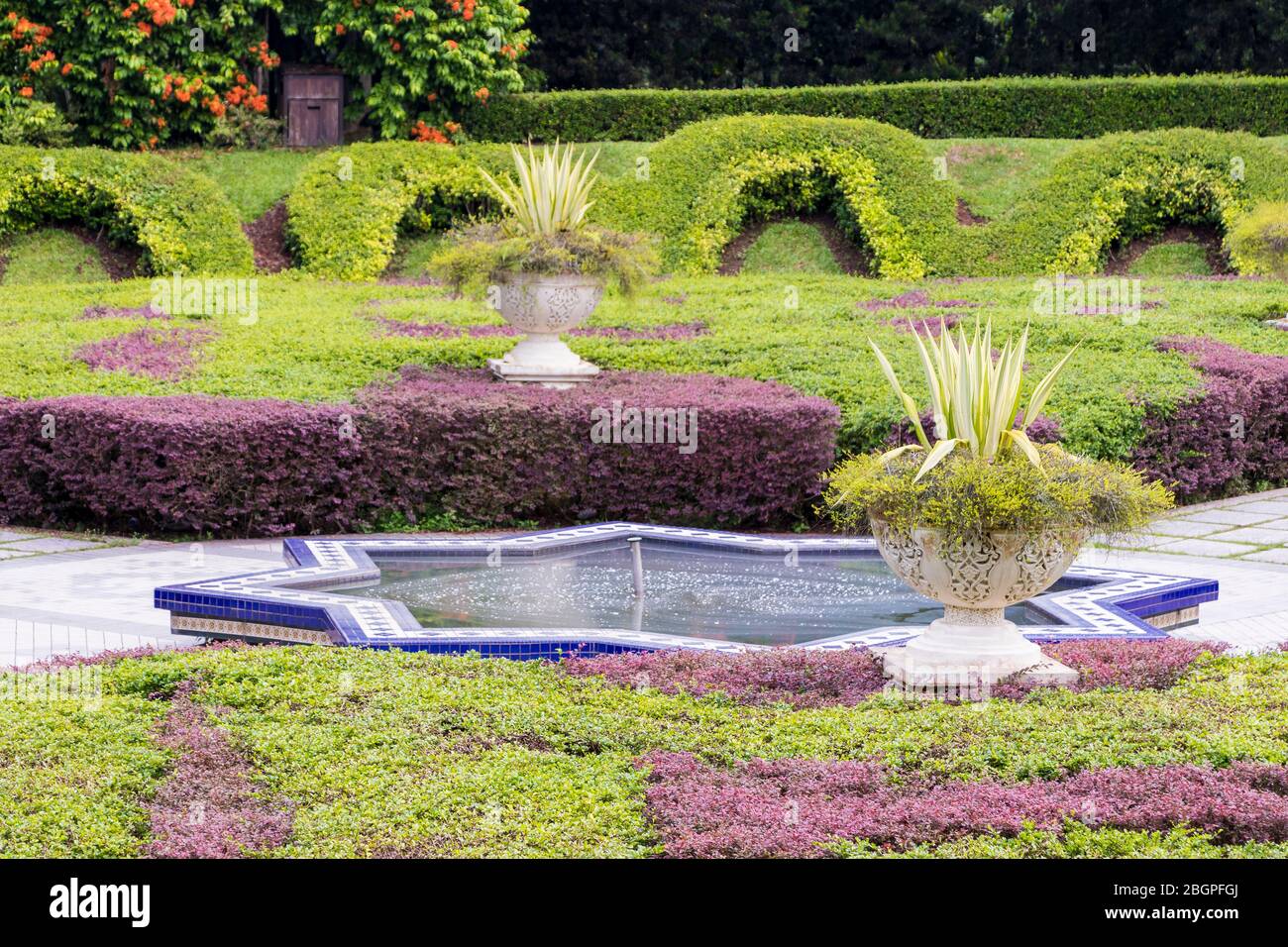 Beautiful And Clean Sunken Garden In Perdana Botanical Gardens In Kuala Lumpur Malaysia Stock Photo Alamy