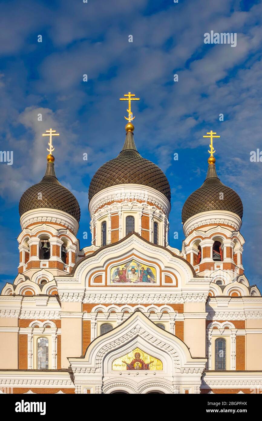 Alexander Nevsky Cathedral, Tallinn, Estonia Stock Photo