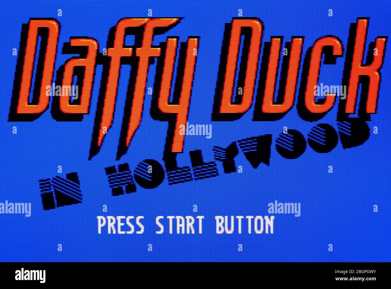 Daffy Duck in Hollywood - Sega Genesis Mega Drive - Editorial use only Stock Photo