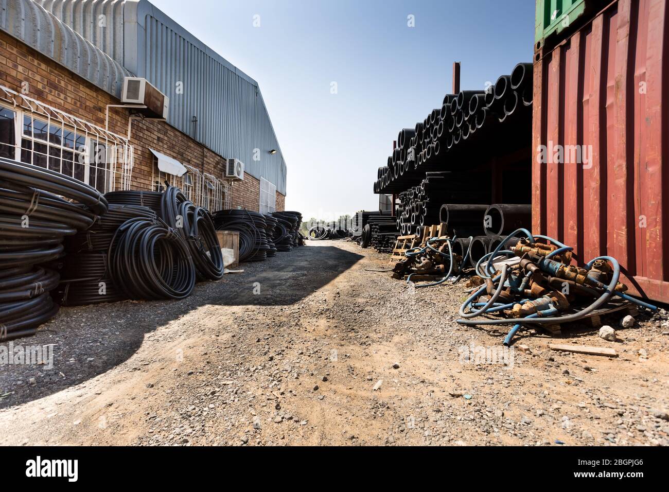 Rustenburg, South Africa February 9, 2015 Steel and pipe