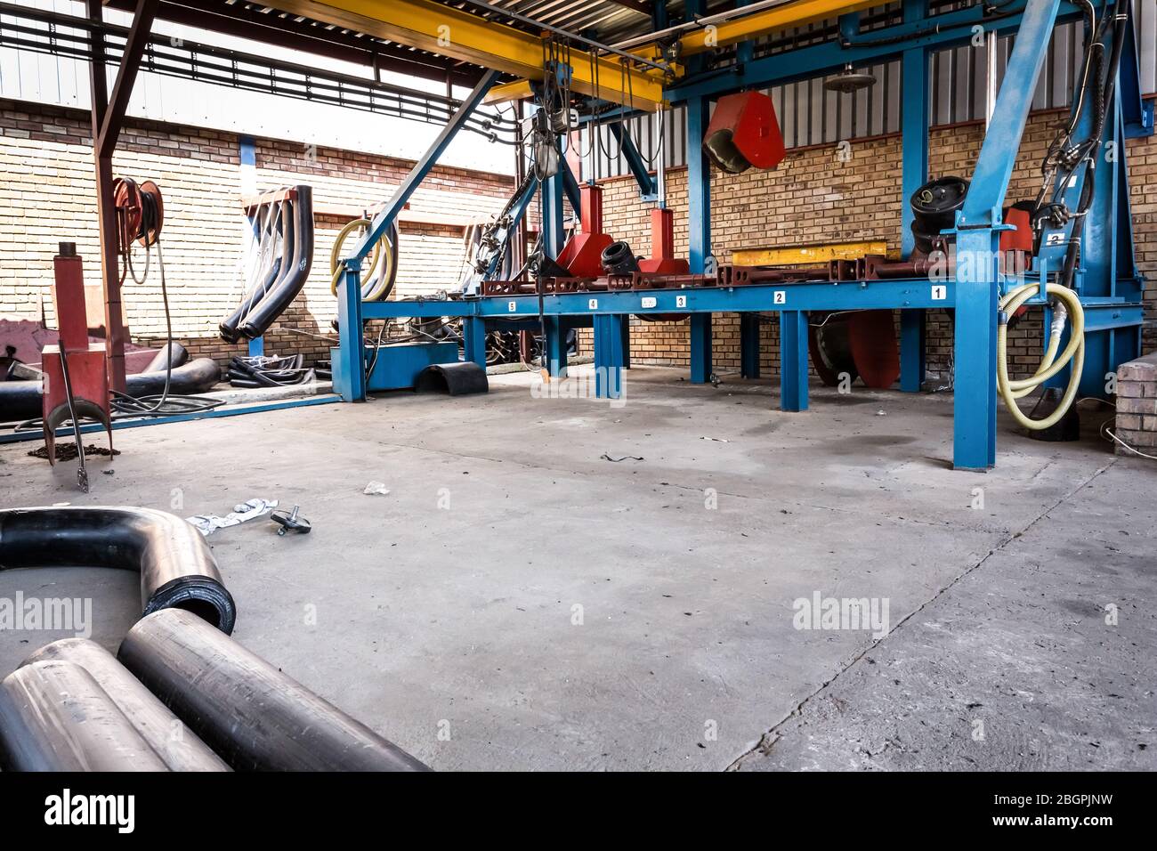 Rustenburg Steel Rustenburg, South Africa - February 9, 2015: Steel and pipe ...