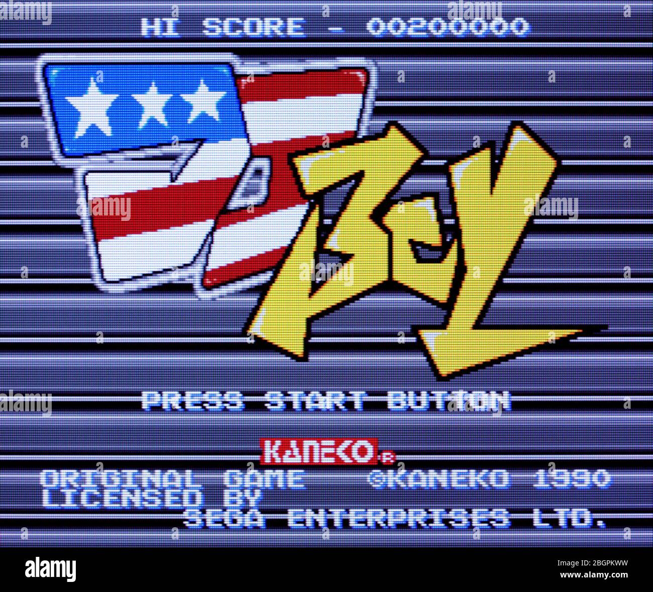 DJ Boy - Sega Genesis Mega Drive - Editorial use only Stock Photo