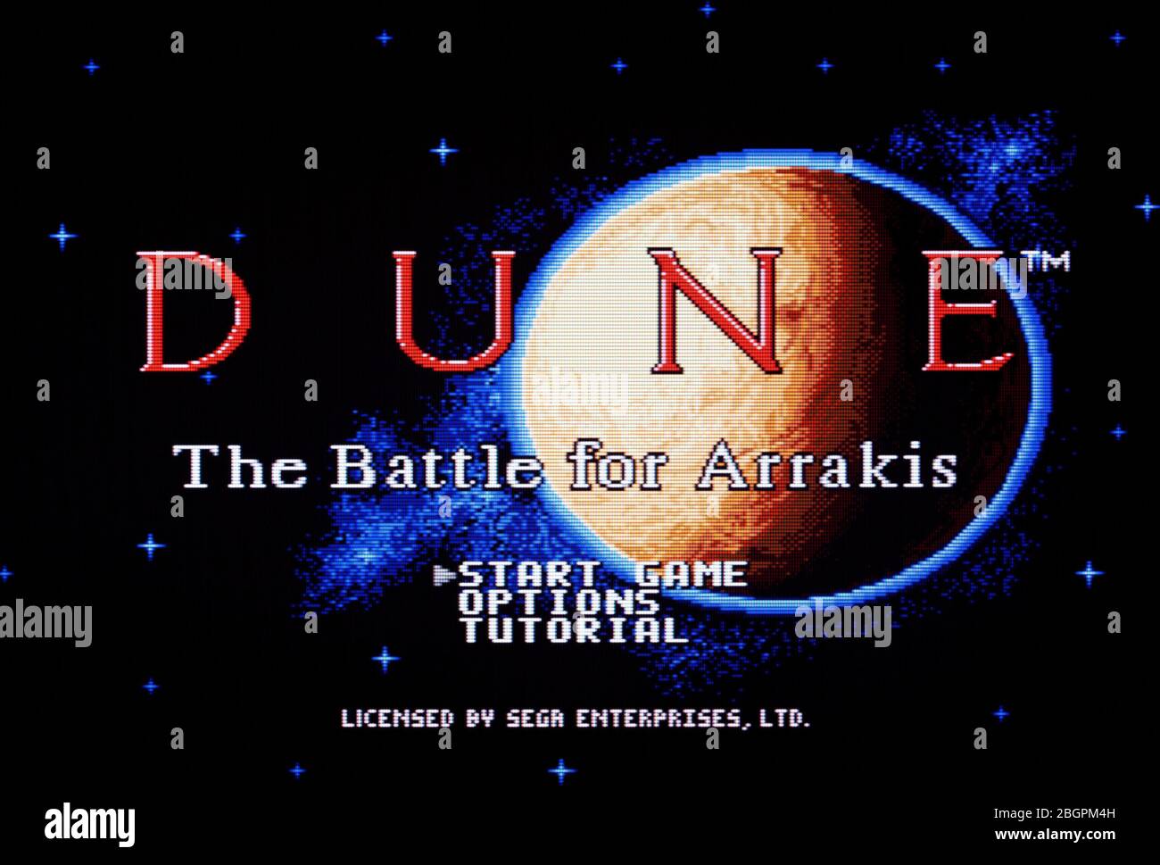 Dune The Battle for Arrakis - Sega Genesis Mega Drive - Editorial use only  Stock Photo - Alamy