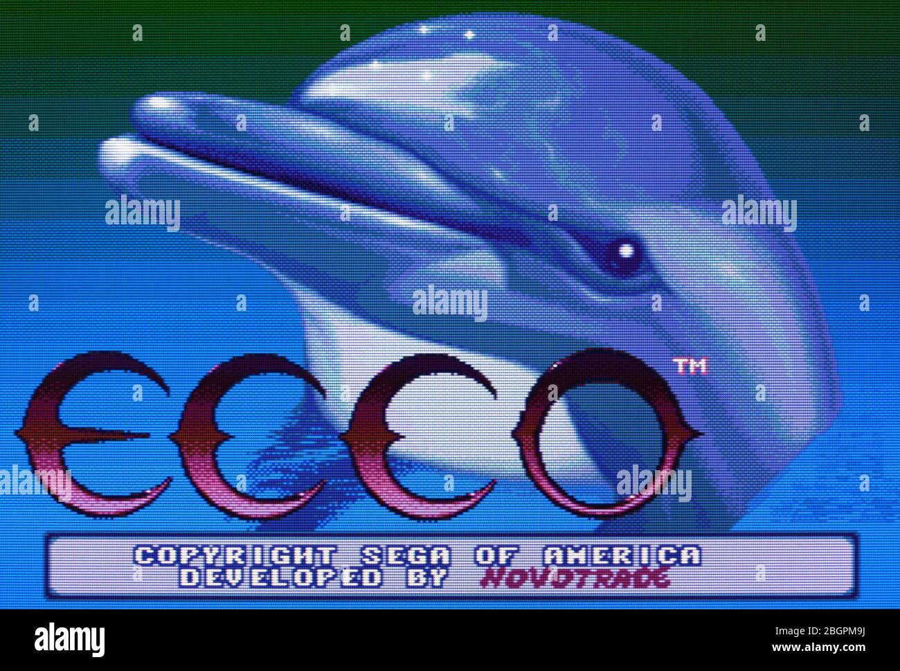 Ecco The Dolphin - Sega Genesis Mega Drive - Editorial use only Stock Photo