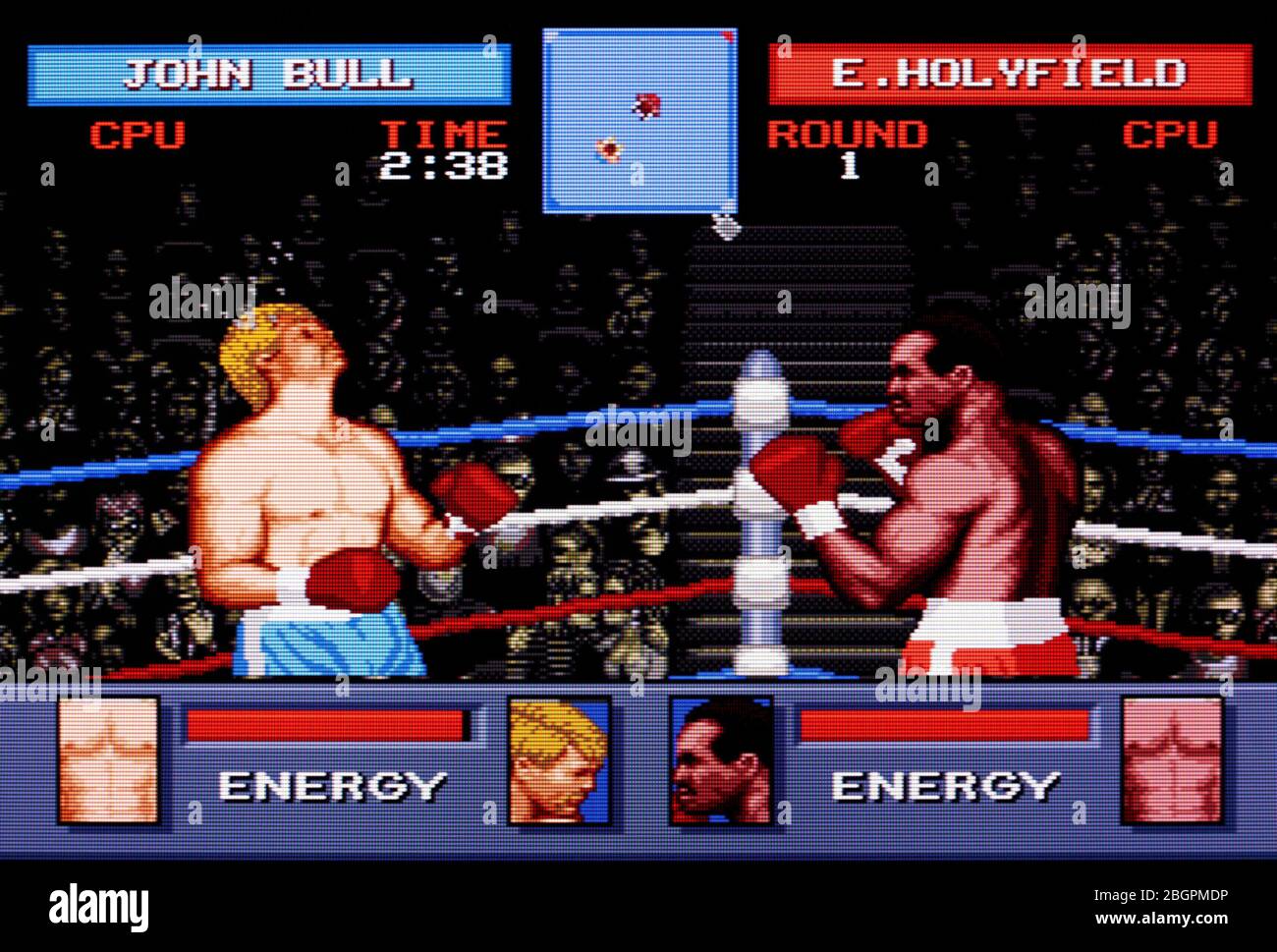 vander Holyfield's Real Deal Boxing - Sega Genesis Mega Drive - Editorial use only Stock Photo