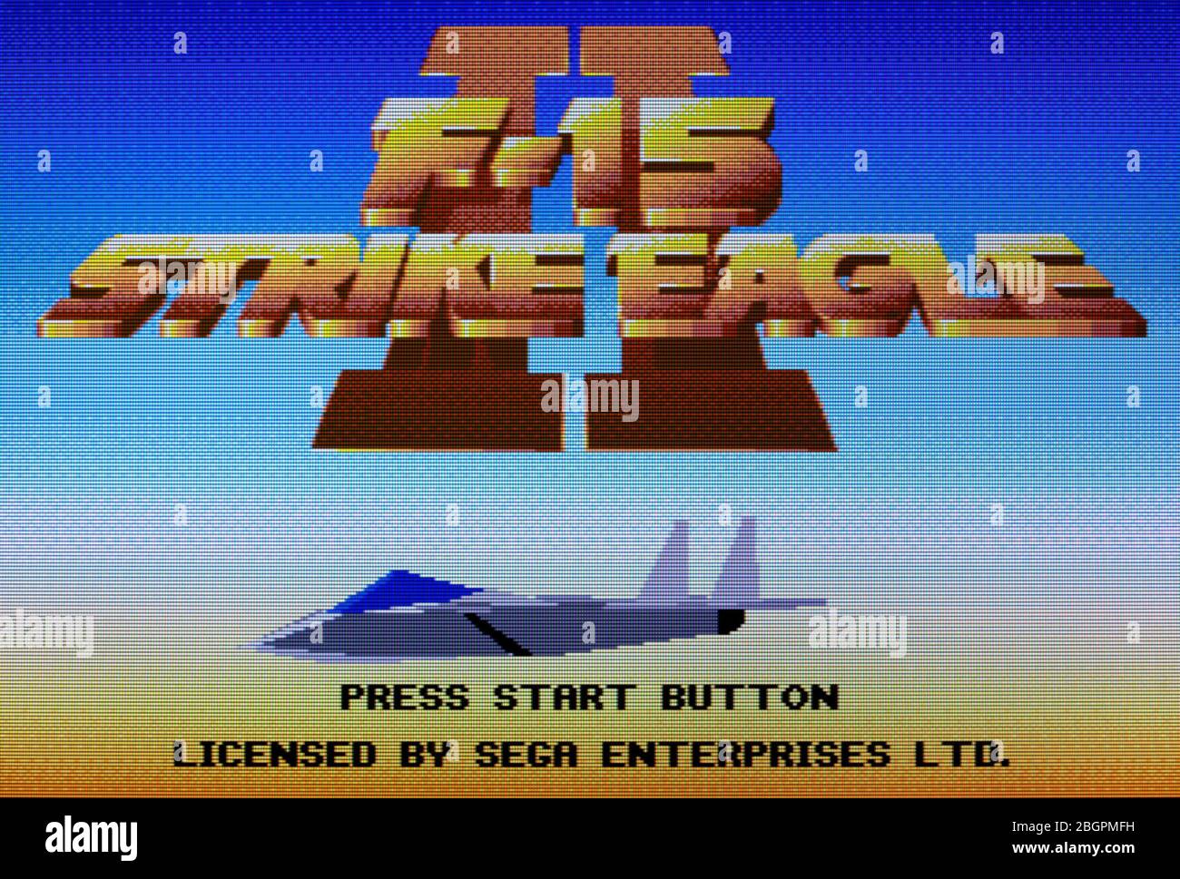 F-15 Strike Eagle - Sega Genesis Mega Drive - Editorial use only Stock Photo
